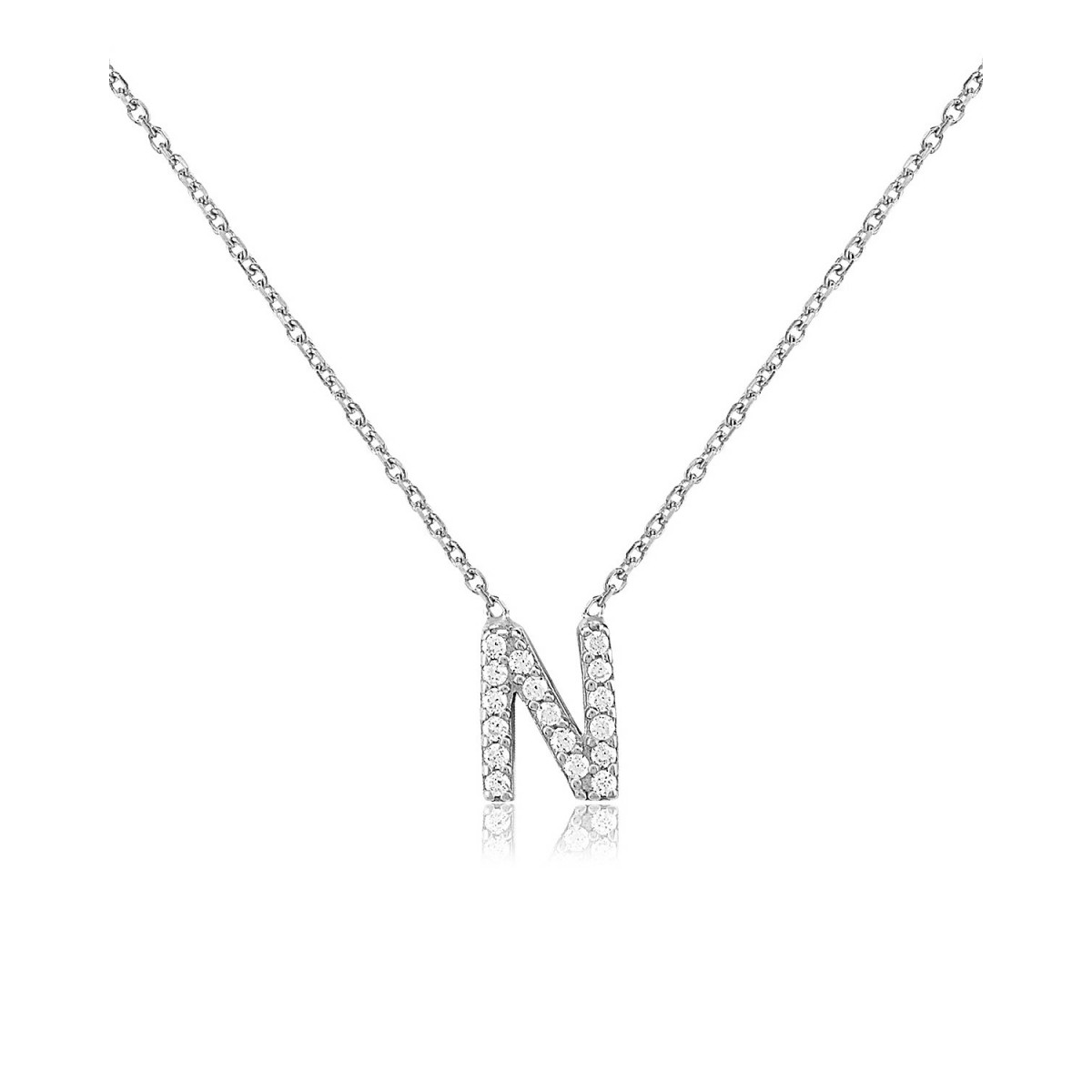 NOTABLE OFFSET INITIAL NECKLACE - N - SO PRETTY CARA COTTER