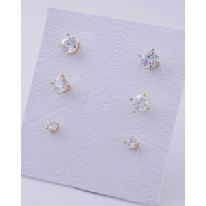 PENDIENTES PIEDRA SET