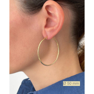 XL THIN HOOP EARRINGS