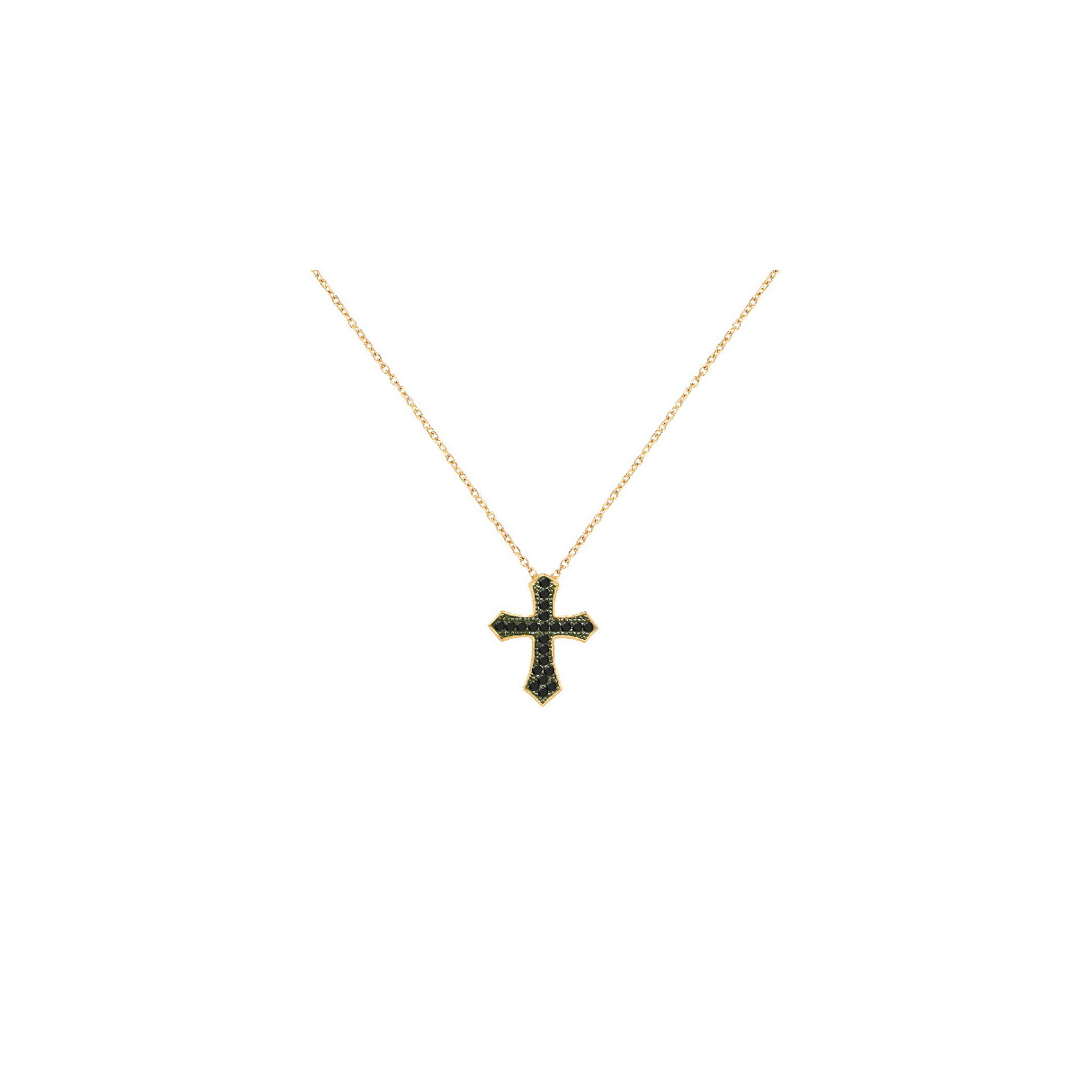 0.36ct Thick Diamond Cross Pendant - Barsky Diamonds