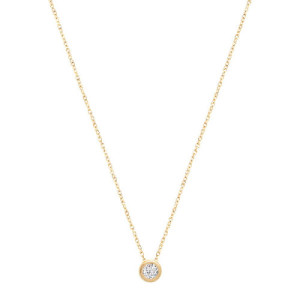 MINI WHITE ZIRCONIA PENDANT NECKLACE