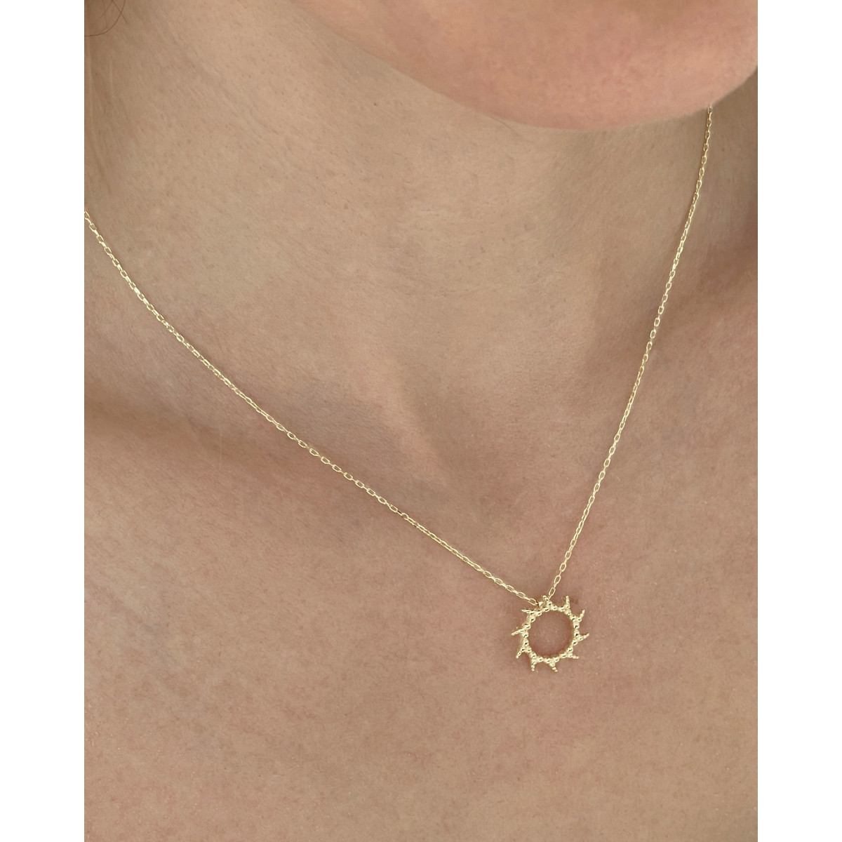 Small sun necklace on sale